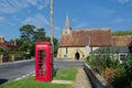 Red Telephone box, Pub & Holy Trinity Church. Plaistow, Sussex.