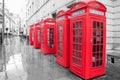 Red telephone boxes