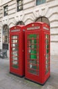 Red Telephone Boxes - London Royalty Free Stock Photo