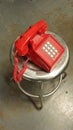 Red Telephone Hot Line Royalty Free Stock Photo