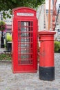 Red Telephone and Post Box Royalty Free Stock Photo