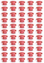 Red telephones pattern Royalty Free Stock Photo
