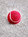 Red tennis ball Royalty Free Stock Photo