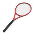 Red tennis racket isolated white background Royalty Free Stock Photo