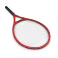 Red tennis racket isolated white background Royalty Free Stock Photo