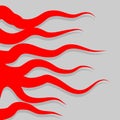 Red Tentacles Royalty Free Stock Photo