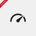 Speedometer vector icon , lorem ipsum Flat design Royalty Free Stock Photo