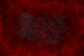Red texture design in vignette goth banner or old foggy vintage background template