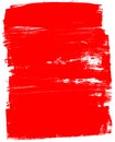 red texture of paint strokes on a wall or sheet. Bristle brush, structural stripes abstract pattern. Hand drawing Royalty Free Stock Photo