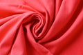red texture of roll fabric textile, abstract image for fashion cloth design background Royalty Free Stock Photo