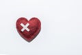 Bandaged wound heart Royalty Free Stock Photo