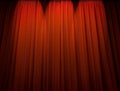 Red theater curtain