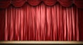 Red theater curtain