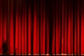 Red theater curtain Royalty Free Stock Photo