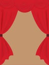 illustrasi opening curtain Royalty Free Stock Photo