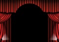 Red Theater Drapes