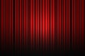 Red theater drapes