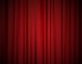 Red theatre curtain