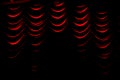 Red theatre curtain on a stage