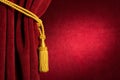 Red theatre curtain Royalty Free Stock Photo