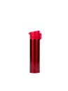 Red thermos bottle isolated on white background Royalty Free Stock Photo