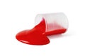 Red thick liquid Royalty Free Stock Photo