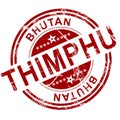 Red Thimphu stamp