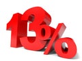 Red thirteen percent off. Discount 13%.