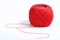 Red thread ball Royalty Free Stock Photo