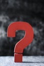 Red three-dimensional question mark Royalty Free Stock Photo