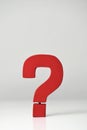 Red three-dimensional question mark Royalty Free Stock Photo