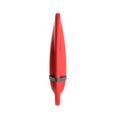 Red throw buoy 3d render on white background