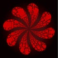 Red Thumb Up Icon Twirl Fireworks