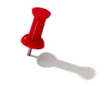 Red thumbtack Royalty Free Stock Photo