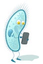 Paramecium caudatum using a smartphone