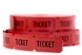 Red Tickets Royalty Free Stock Photo