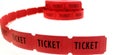 Red Tickets Royalty Free Stock Photo