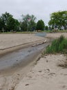 Red tide at Lake Erie Sandusky Ohio