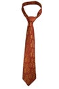 Red Tie With Golden Ornaments