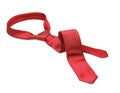 Red tie taken off Royalty Free Stock Photo