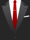 Red Tie Tuxedo EPS Royalty Free Stock Photo