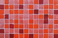 Red Tile Mosaic Background