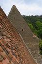 Red tile roof, Copsa Mare, Romania