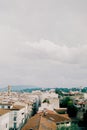 Red tiled roofs of high-rise buildings in Florence. Italy Royalty Free Stock Photo