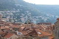 Red tiled roofs in the historic centre of Dubrovnik Croatia Royalty Free Stock Photo