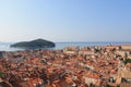 Red tiled roofs in the historic centre of Dubrovnik Croatia Royalty Free Stock Photo