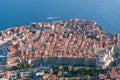 Red tiled roofs of the old town in Dubrovnik Royalty Free Stock Photo