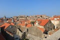 Red tiled roofs in the historic centre of Dubrovnik Croatia Royalty Free Stock Photo