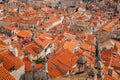 Red tiled roofs in the Old town of Dubrovnik Royalty Free Stock Photo