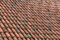 Red-tiled rooftop in German village, idyllic rural scene Royalty Free Stock Photo